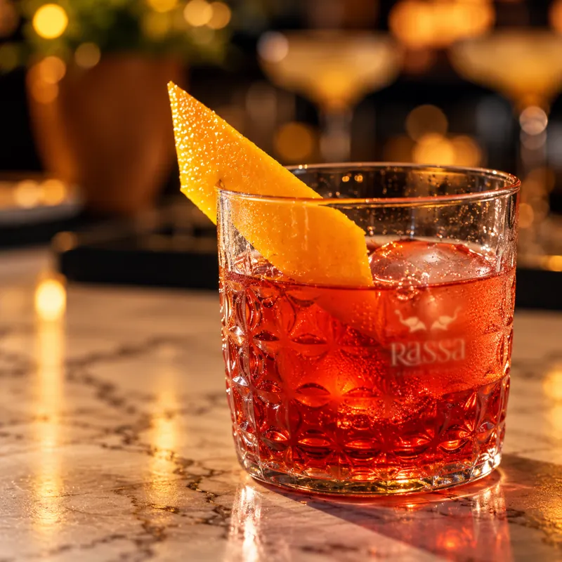 Negroni at the Rassa bar