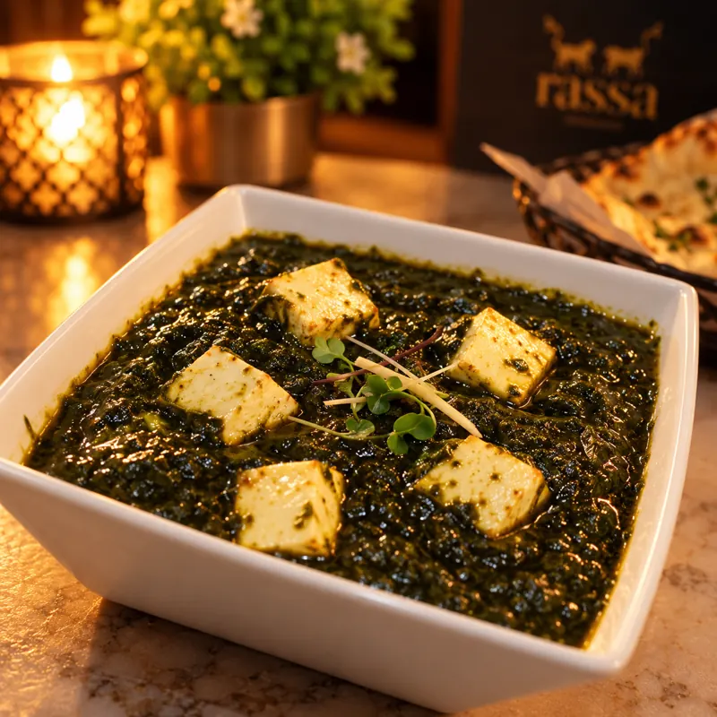 Palak Paneer at Rassa, Waltham